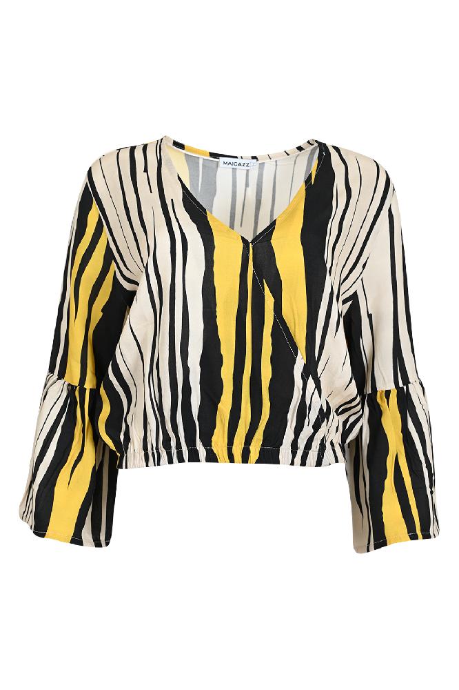 De Ninthe top heeft elegante volant mouwen en een elastiek in de taille voor een flatterende pasvorm.

Materialen: 100% Viscose