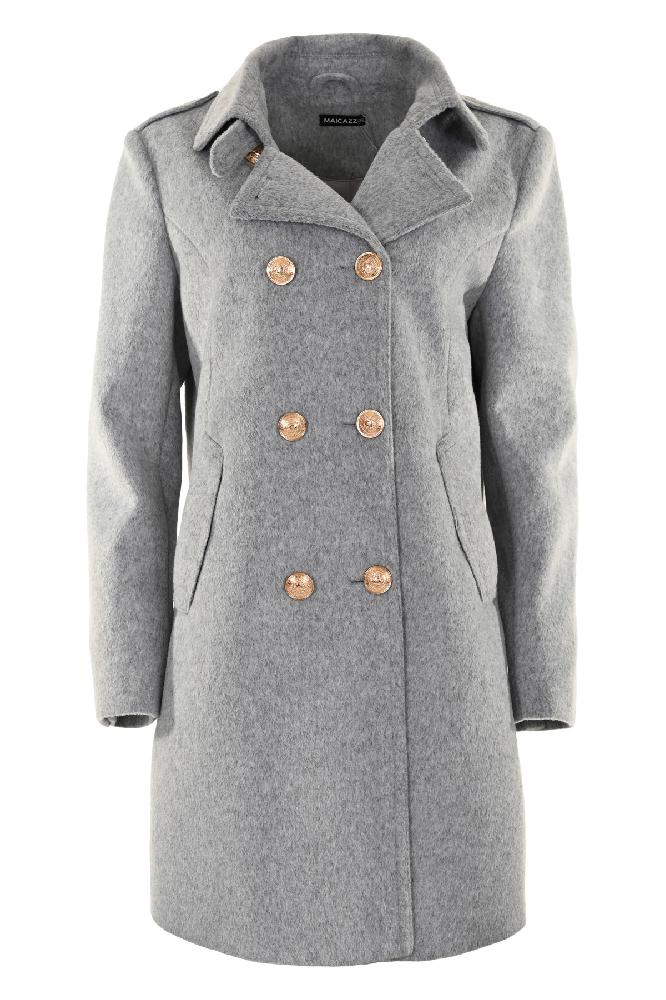 Gizi is een klassieke rechte jas met revers kraag, double breasted knopen en klepzakken. De jas heeft slit details aan de achterkant en bestaat uit 70% wol, een echte essential voor de winter. De classic wool coat is afwerkt met matching piping. De jas valt groter uit. Verkrijgbaar in diverse kleuren.

Â 

