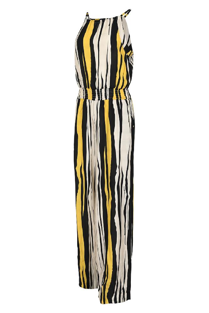 De Nathalie jumpsuit is ontworpen met elastiek in de taille voor een comfortabele pasvorm.

Materialen: 100% Viscose