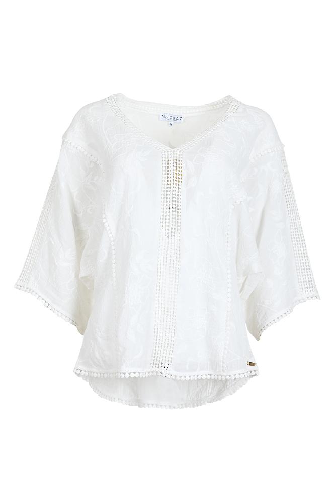 De Nida top heeft wijde raglanmouwen en mooie kantdetails, wat zorgt voor een vrouwelijke uitstraling. 

Materialen: 100% Cotton