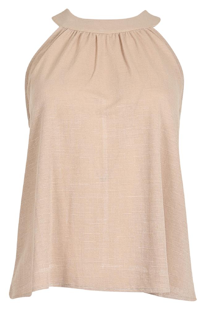De Nikita top is een haltertop met een strik op de halslijn aan de achterkant.

Materialen: 60% Rayon / 40% Nylon