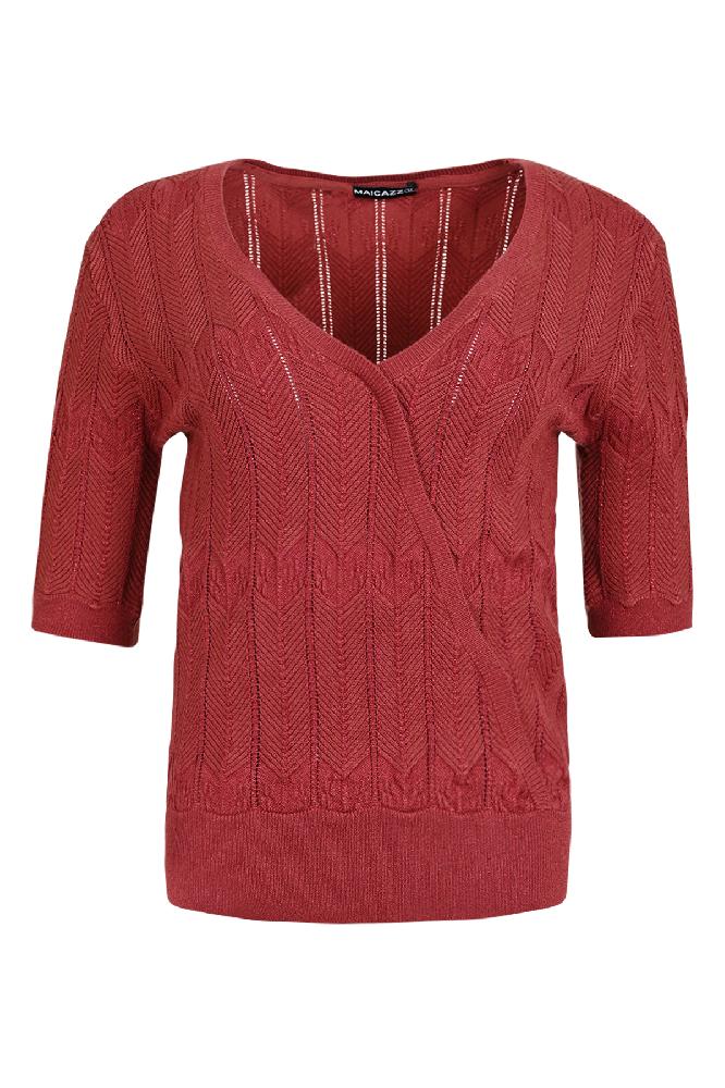 V hals topje  met brede taille 
